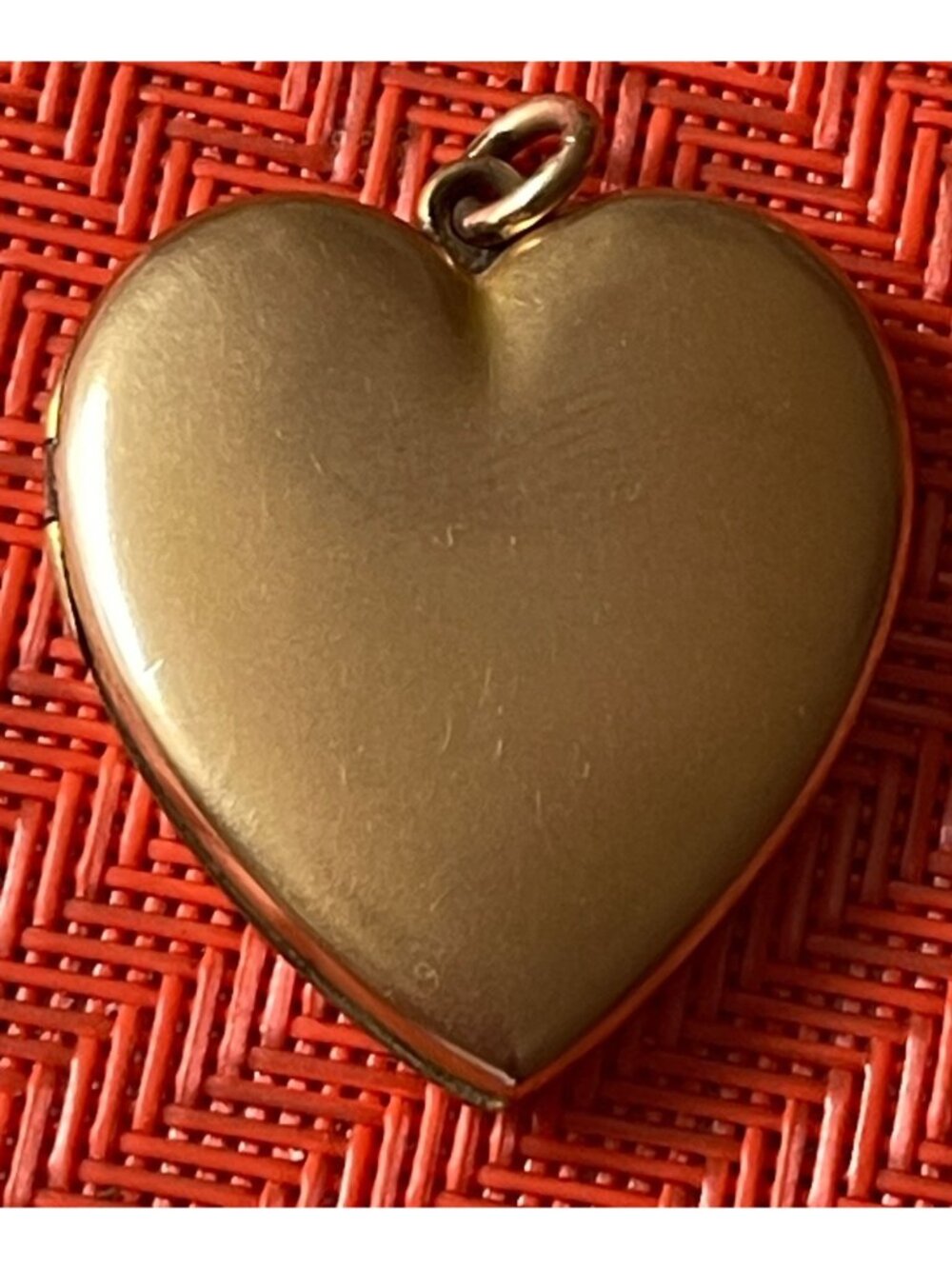 Antique Victorian GF Heart Locket With Crescent Moon & Star Design Paste Stones - Picture 2 of 7